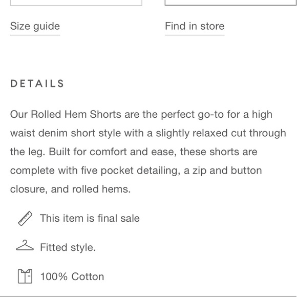 Assembly Label rolled hem shorts in vintage blue - Picture 8 of 8